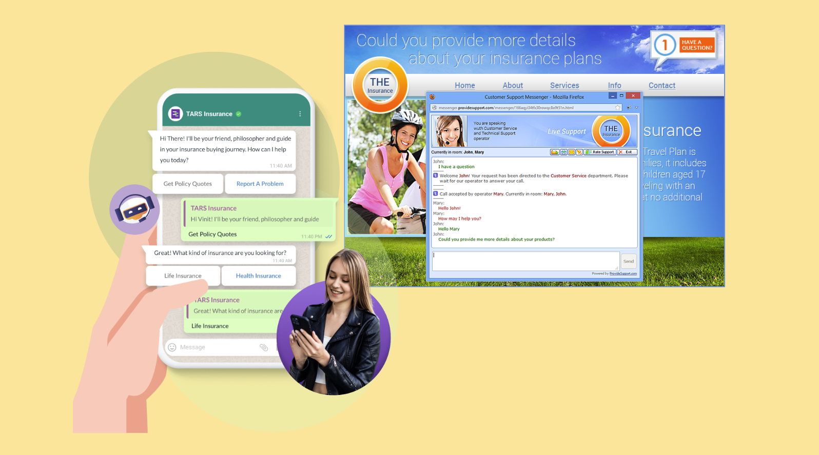 AI chat assistants help customers purchase insurance policies online