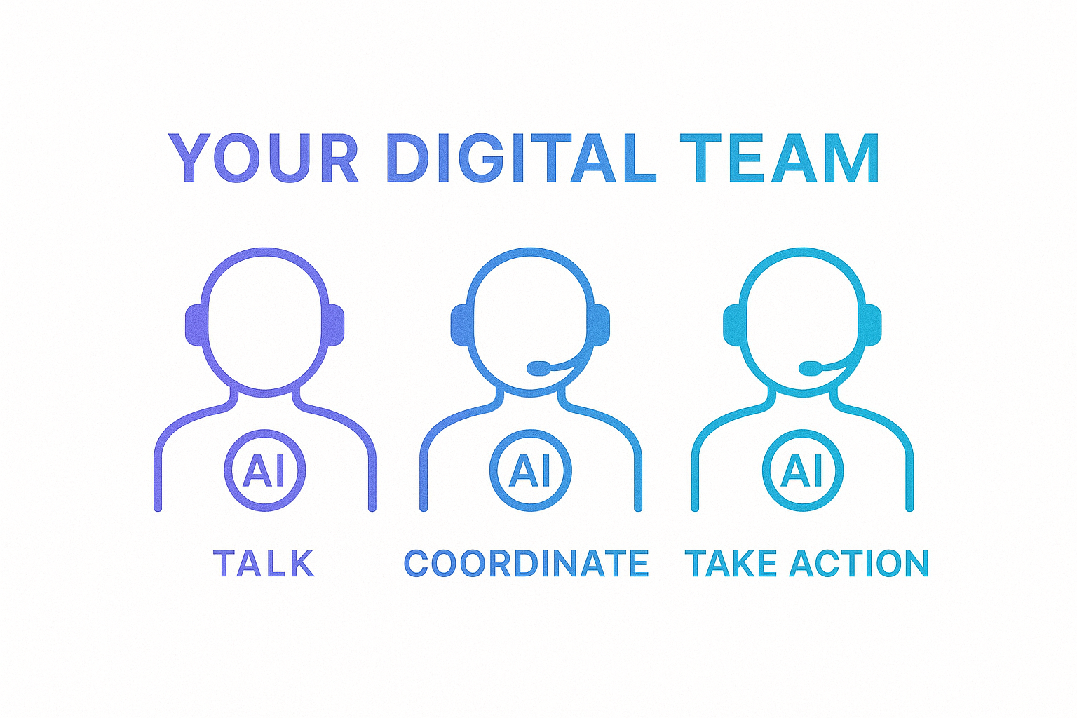 AI Agents forming autonomous teams to communicate with people and each other